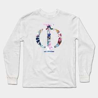 Barcelona Mosaic Phi Greek Sorority Letter Long Sleeve T-Shirt